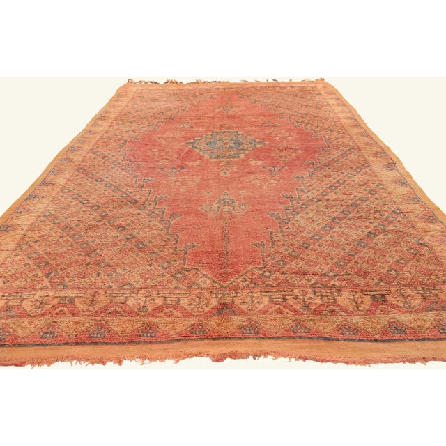 Tribal Vintage Taznakht Moroccan Rug, 05'04 X 09'08 For Sale - Image 3 of 10