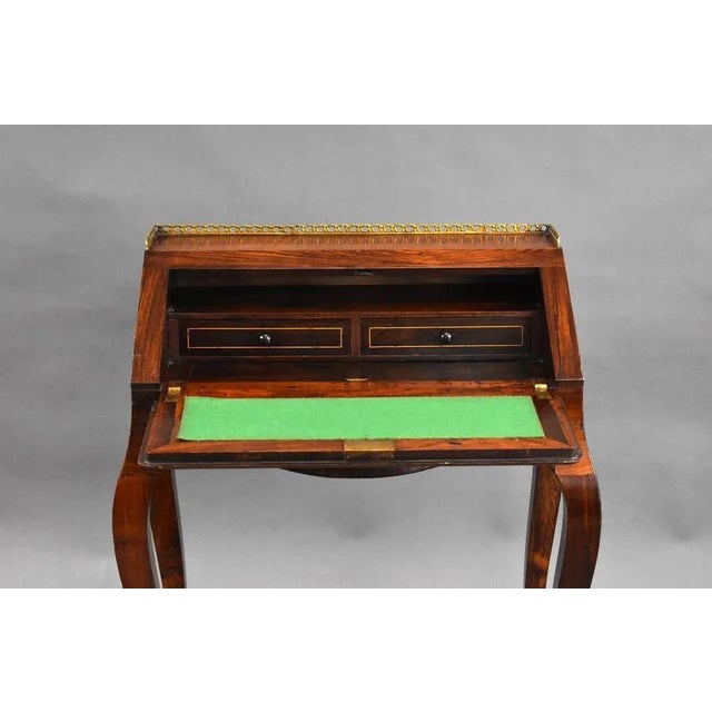 19th Century French Rosewood Bureau De Dame, 1880s For Sale - Image 9 of 12