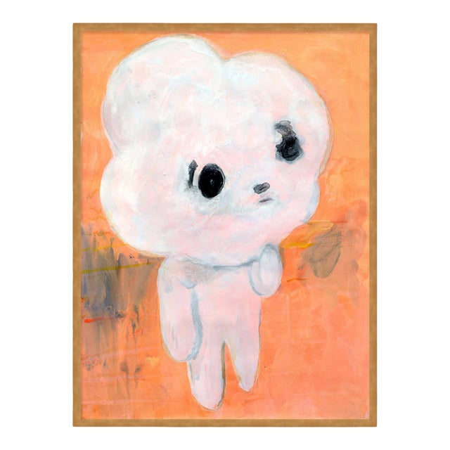 Cloud Head by Kentaro Minoura, Art Print in Gold Frame, Small For Sale