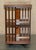 Wood Sheraton Revival Flamed Hardwood Walnut & Satinwood Revolving Bookcase Table For Sale - Image 7 of 18
