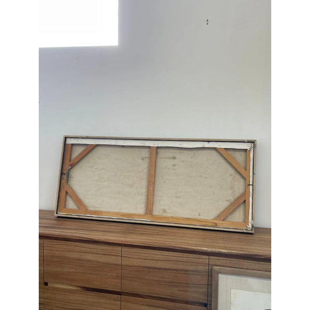 Vintage Framed Abstract Expressionist Painting on Canvas For Sale - Image 9 of 9