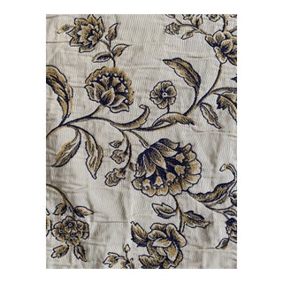 Kravet Design Blue Floral Botanical Fabric - 8 +Yards For Sale