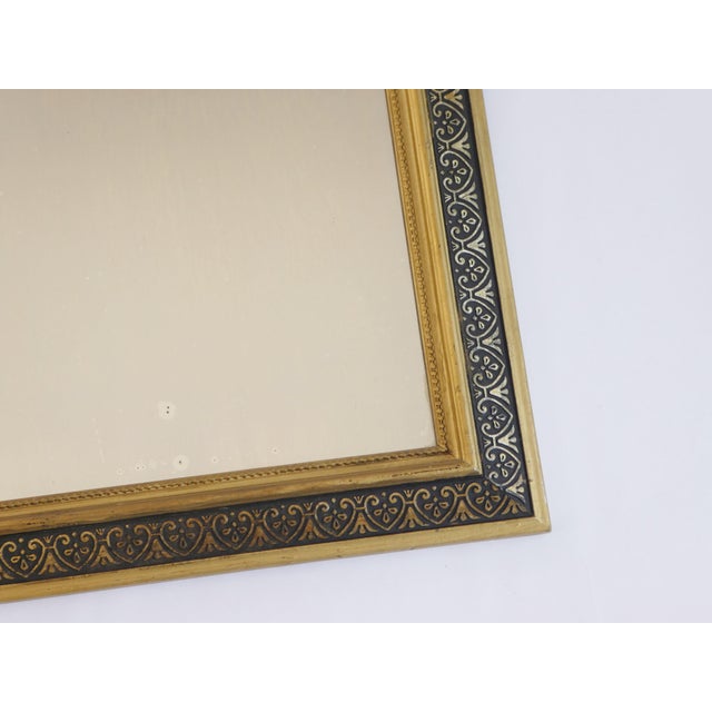 Antique French Louis Philippe Gilded Arched Mantle Mirror, 19th Century For Sale - Image 6 of 13