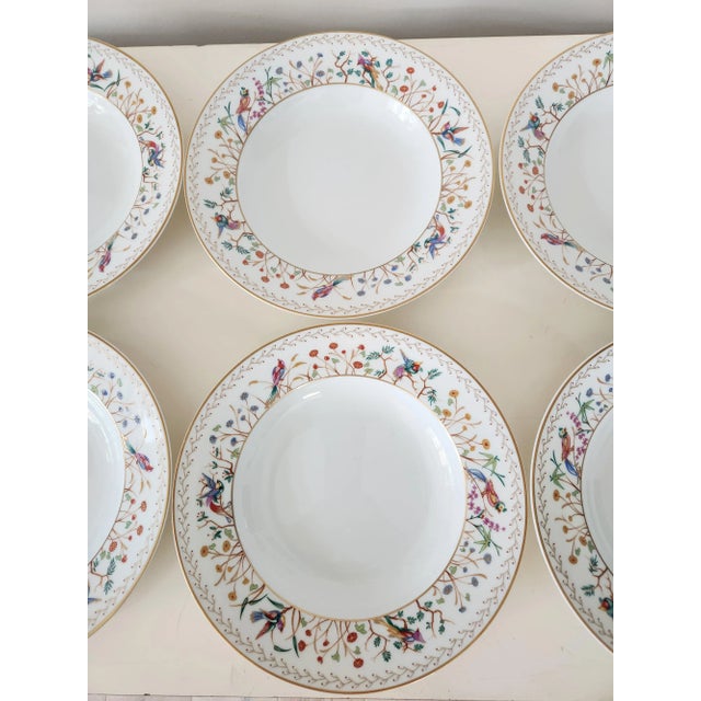 Tiffany and Co. 1990s Tiffany & Co. Audubon Rimmed Soup Bowls- Set of 6 For Sale - Image 4 of 6