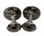 Silver Vintage Godinger Silver-Plate Candlesticks With Boroque Grape and Scroll Design - A Pair For Sale - Image 8 of 12