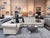 Traditional Ivory Top-Grain Leather Chesterfield Sectional Sofa With Deep Button Tufting & Nailhead Trim For Sale - Image 3 of 11