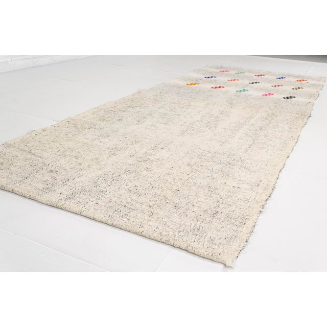 Textile Vintage Geometric Kilim For Sale - Image 7 of 10