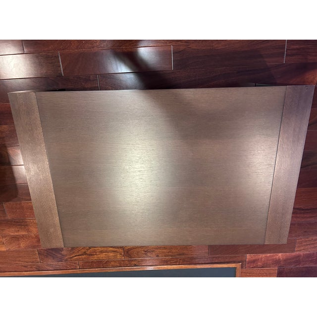 Italian Modern Low Coffee Table in Dark Oak (C. Early 2000s) For Sale In Washington DC - Image 6 of 6