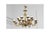Louis XV Brass and Glass Chandelier, 1910 For Sale - Image 6 of 6
