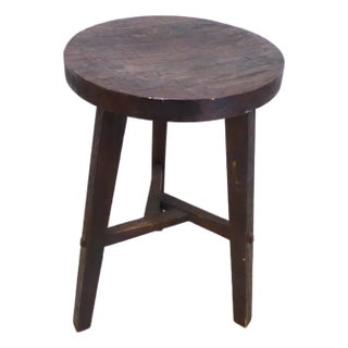 Vintage Rustic End Table For Sale