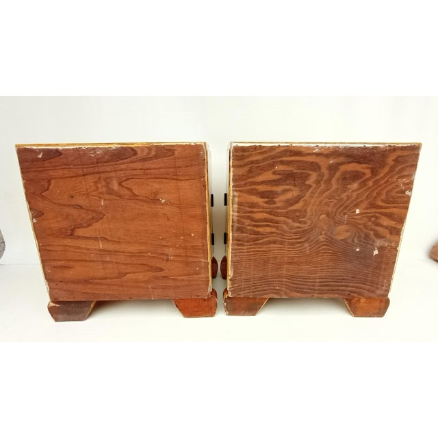 Art Deco Bedside Tables by Jindřich Halabala for Up Závody, 1940s, Set of 2 For Sale - Image 9 of 14