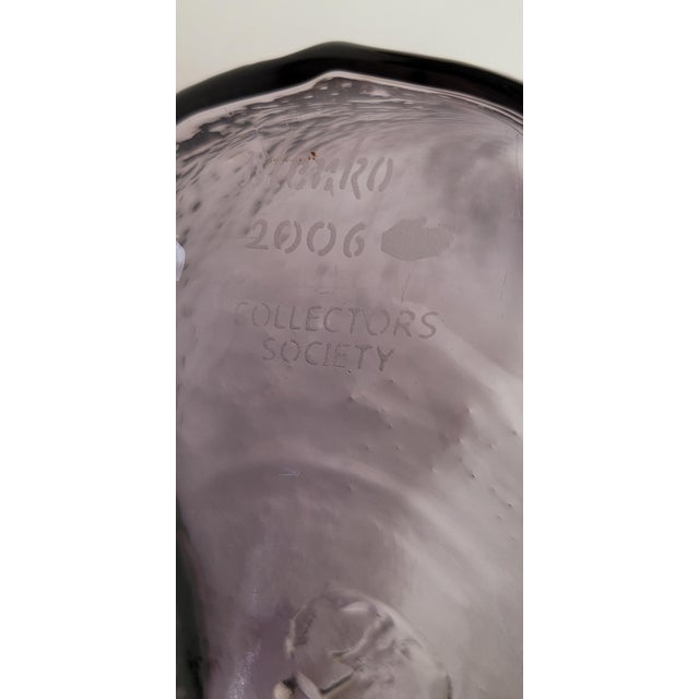 Rare Blenko Butterfly Vase 2006 For Sale - Image 6 of 17