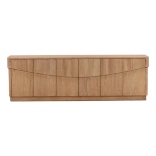 Newport Fluted Oak Sideboard For Sale