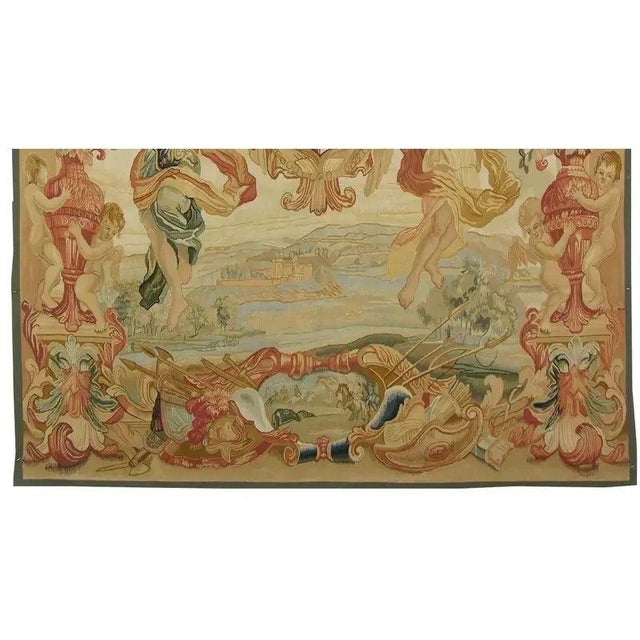 Vintage Woven Crest Tapestry For Sale In Los Angeles - Image 6 of 9