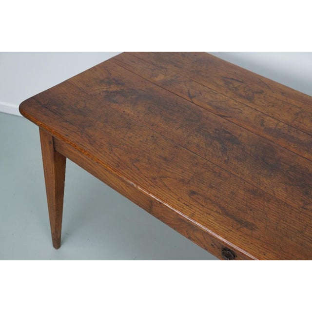19th Century French Farmhouse Dining Table in Chestnut For Sale - Image 14 of 18