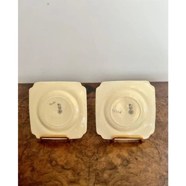 Sandwich Plates from Royal Doulton, 1920s, Set of 4 For Sale - Image 6 of 8