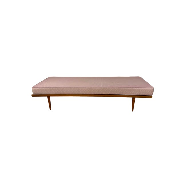 Vintage Mid-Century Modern Wood Platform Sofa Daybed For Sale - Image 10 of 18
