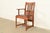 Stickley Brothers Stickley Brothers Antique Mission Oak and Cane Arts & Crafts Armchair For Sale - Image 4 of 15
