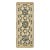1775s Antique Ningxia Chinese Dragon Medallion Beige Hallway Runner Rug For Sale
