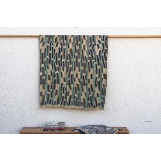 Vintage Baoule African "Yamoussaukro" Ikat Throw For Sale In Los Angeles - Image 6 of 6