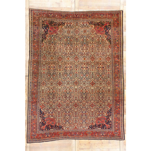 Late 19th Century Persian Farahan Rug, 08'08 X 11'04 For Sale - Image 9 of 9