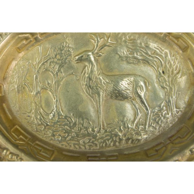 French Cast Bronze Ashtray with Stag Motif, 1950s For Sale - Image 11 of 18
