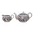 Japan Hand Painted Nippon Style Teapot and Creamer Set For Sale