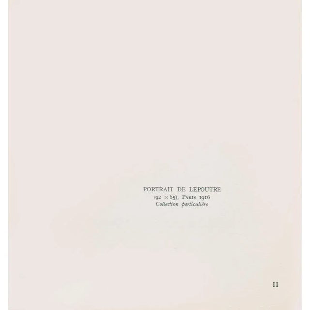 1940s 1947 After Amedeo Modigliani "Portrait De Monsieur Lepoutre" Lithograph For Sale - Image 5 of 8