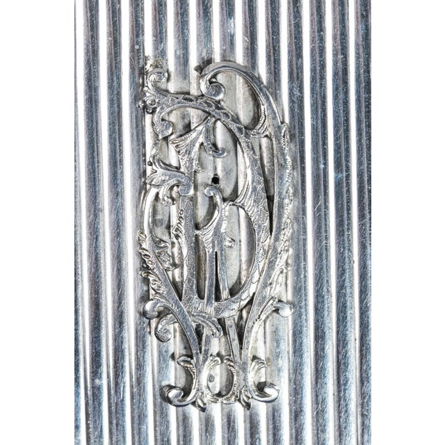 Victorian Wonderful Ribbed Antique Continental Silver Snuff Trinket Box For Sale - Image 3 of 13