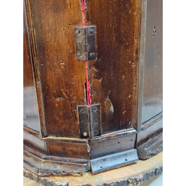Antique 19thC Italian Sephardic Torah Case Tik Hand Carved Wood J Greenstein Prov For Sale In Boston - Image 6 of 17