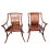Pair of Early 20th Century Chinese Ming Carved Back Elmwood Armchairs For Sale - Image 9 of 9