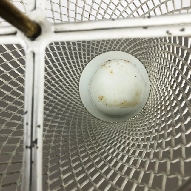 Mid-Century Modern French Metal Umbrella Stand by Mathieu Matégot, 1960s For Sale - Image 10 of 14