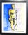 Martha Holden Framed "Modern Nude" Contemporary Figurative Ink and Watercolor Painting For Sale