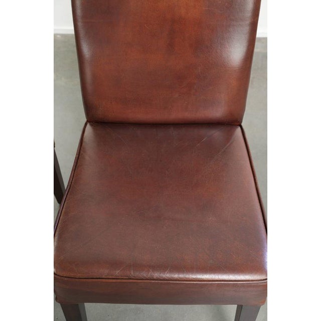 English-Style Sheepskin Dining Chairs, Set of 6 For Sale - Image 10 of 16