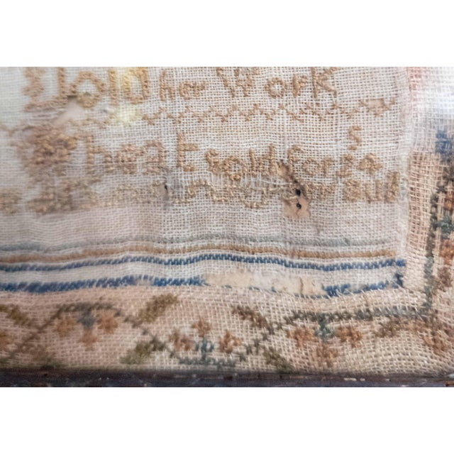 19th Century English Georgian Needlework Sampler Dated 1808 For Sale - Image 13 of 16