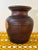 Wood Vintage Mid Century Turned Walnut Vase, Studio Wood Art, Arts and Crafts Decor For Sale - Image 7 of 7