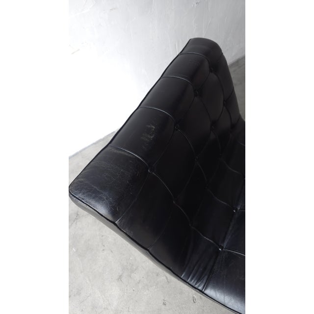 Early Chrome and Leather New York Lounge Chair by Laverne For Sale - Image 10 of 13