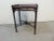 Chinese Chippendale style tea table, solid mahogany, intricate carved fretwork design.