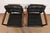 1960s Jens Risom Style Mid-Century Modern Sculpted Walnut Lounge Chairs, Pair For Sale - Image 5 of 12