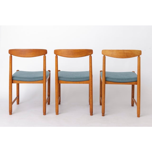 1960s Mid-Century Modern Oak Dining Chairs, Germany, 1960s, Set of 5 For Sale - Image 5 of 10