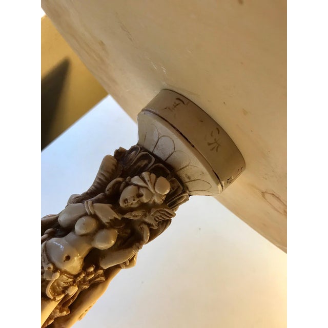 Vintage Faux Ivory Opium Table, 1960s For Sale - Image 12 of 14