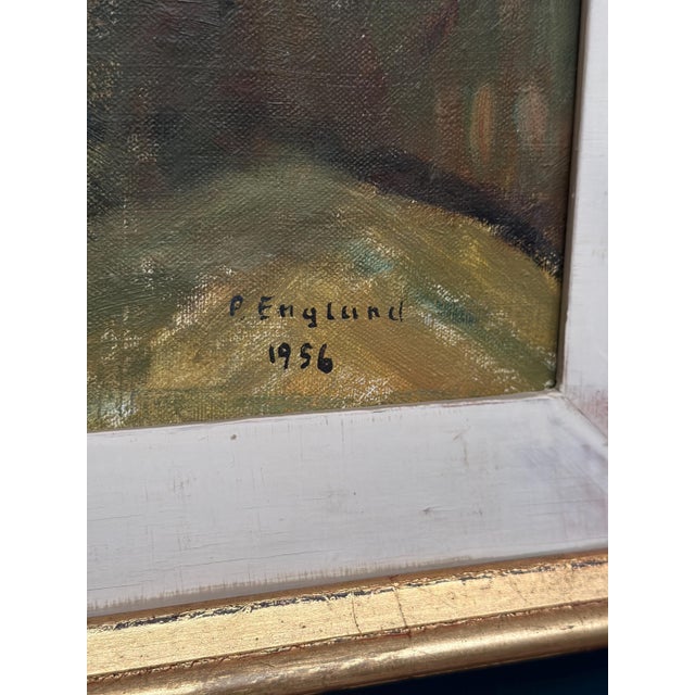 Per Englund, Landscape, 1956, Oil on Canvas For Sale - Image 13 of 15