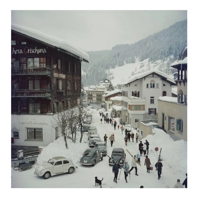 Klosters, Slim Aarons, Estate Print, 1963 For Sale