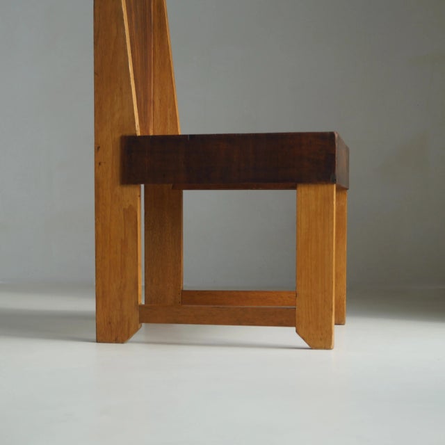Dutch Art Deco Modernist The Hague School Side Chair, 1920s For Sale - Image 12 of 18