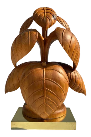 Rhubarb Leaf Sculpture Lamp