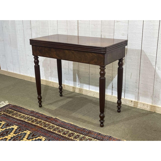 19th Century Louis Philippe Mahogany Games Table For Sale - Image 13 of 14