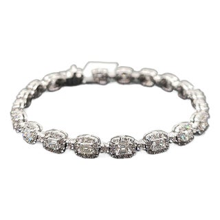 5.67 Ct Diamond Bracelet Tennis Bracelet For Sale