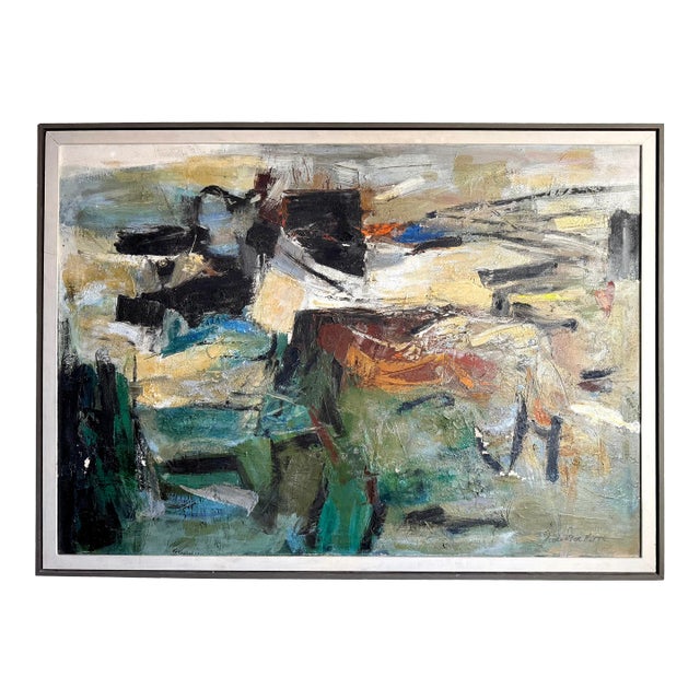 1960s Alexander Nepote "Water All Around" Oil Painting For Sale