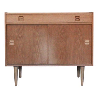 Vintage Danish Sideboard in Oak with Sliding Doors and Drawer, 1960s For Sale
