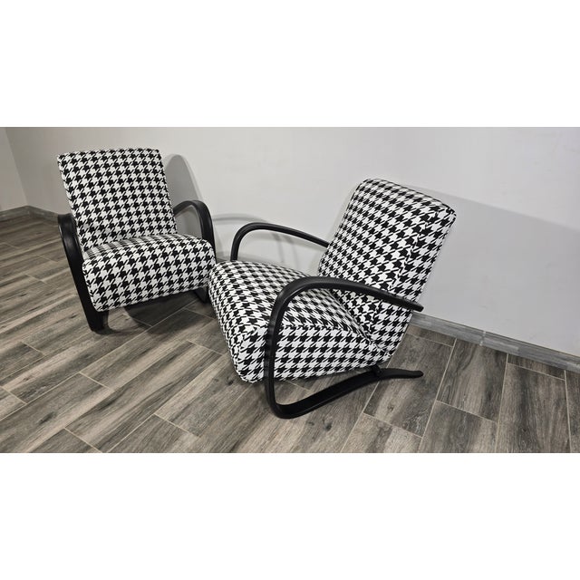 H-269 Armchairs from Jindřich Halabala, 1940s, Set of 2 For Sale - Image 4 of 13